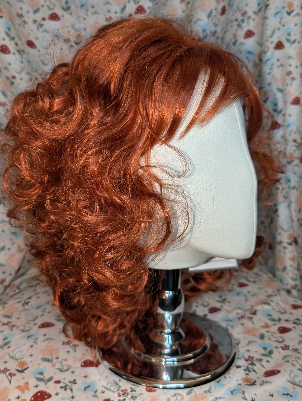 Red Curly Costume Wig Cute Carrot Top Ginger Cosplay Wig Black Widow